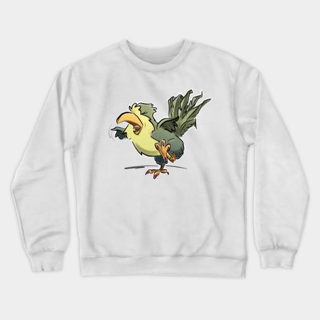 Tantrum Bird Crewneck Sweatshirt by Jason's Doodles